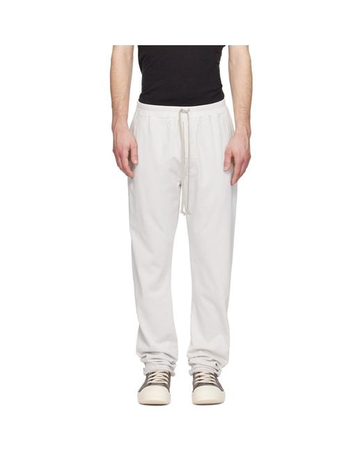 Rick Owens Black Off- Temple Berlin Drawstring Sweatpants for men