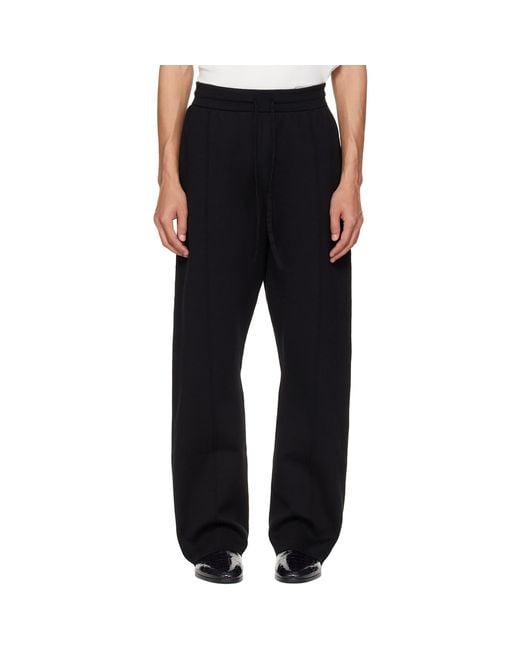 Fear Of God Black Double Knit Flared Jogging Trousers for men
