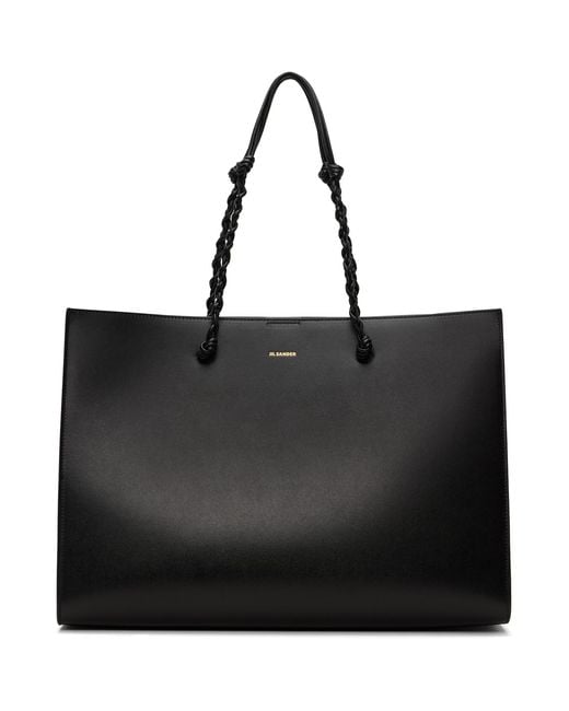 Jil Sander Black Tangle Tote