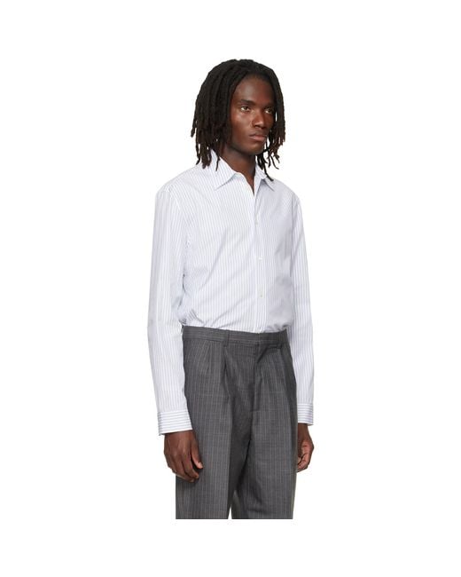Jil Sander White Cotton Poplin Shirt for men