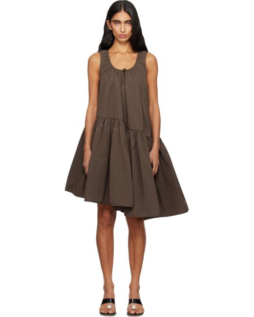 CECILIE BAHNSEN Black Azelia Midi Dress