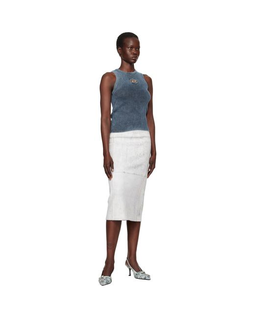 DIESEL Blue M-Anchor-A-Sl Tank Top