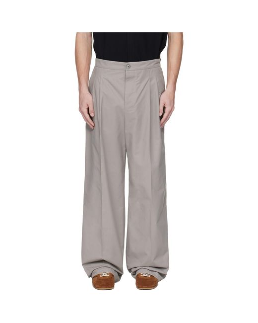 Pantalon Ample Gris AMI pour homme en coloris Black