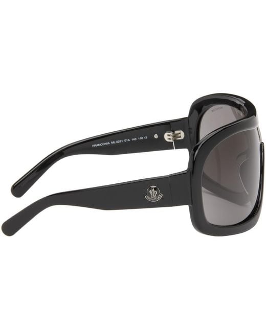 Moncler Black Franconia Sunglasses for men