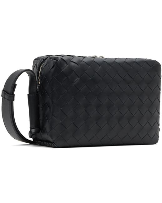Bottega Veneta Black Gray Zip Bag for men