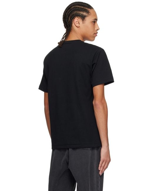 A Bathing Ape Black Stencil Circle Ape Face T-Shirt for men