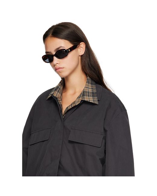 Le Specs Gray 'Work It! Sunglasses