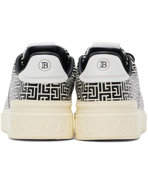 Balmain Black B-court Flip Sneakers for men