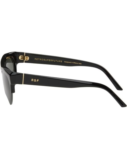 Retrosuperfuture Black Ora Sunglasses for men