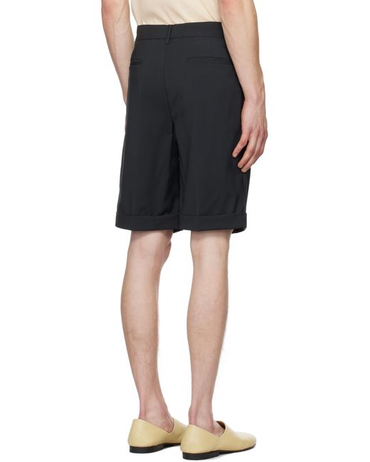 Barena Black Scandola Tropical Shorts for men