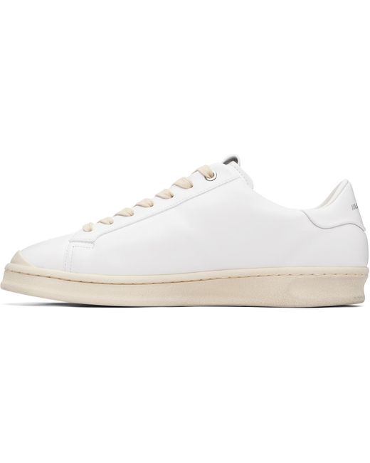 Jil Sander White Calfskin Sneakers for men