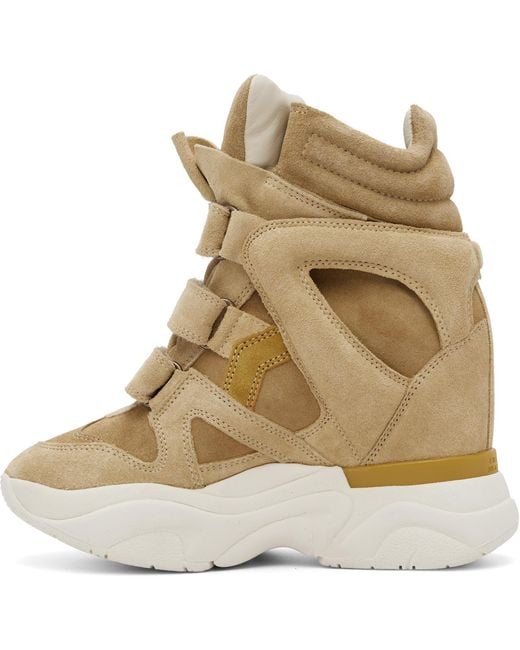 Isabel Marant Brown Tan Balskee Sneakers
