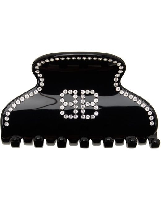 Balenciaga Black Holli 'Bb' Hair Clip