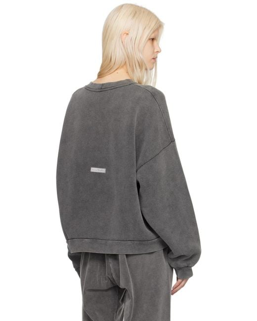 Acne Gray Black Faded Sweatshirt
