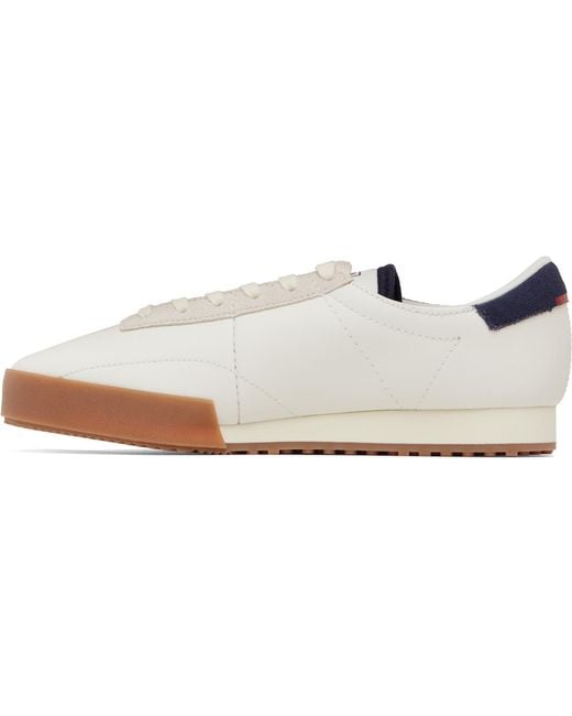 Lacoste White Off- & Aura Leather Sneakers for men