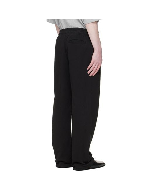 Entire studios Black Straight Leg Sweatpants for men