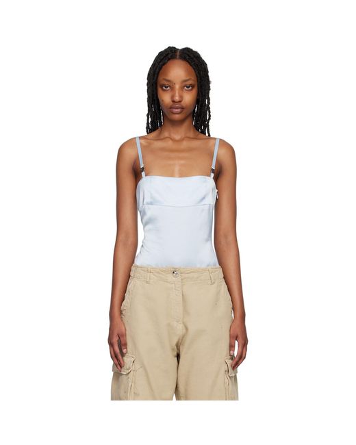 Coperni Black Blue Paneled Bodysuit