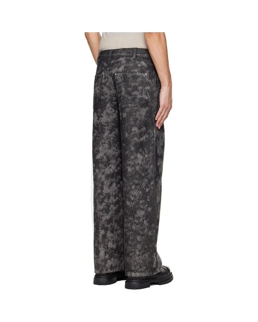 HELIOT EMIL Black Basalt Jeans for men