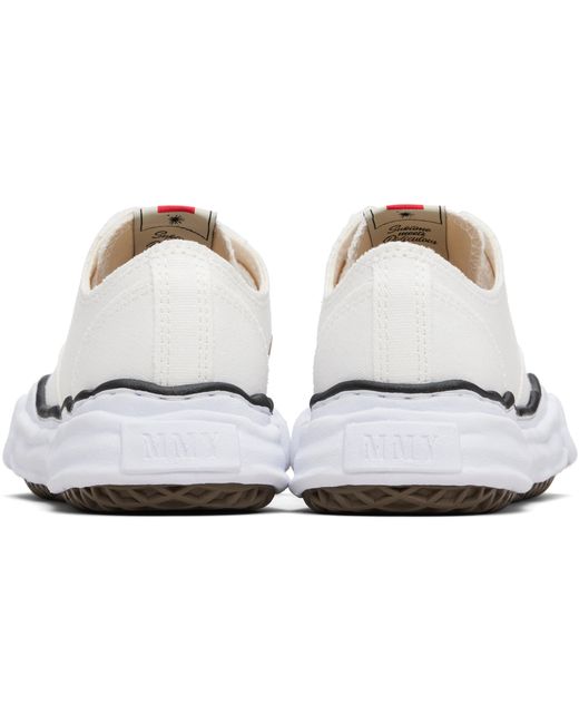 Maison Mihara Yasuhiro Black Peterson Og Sole Canvas Low-Top Sneakers