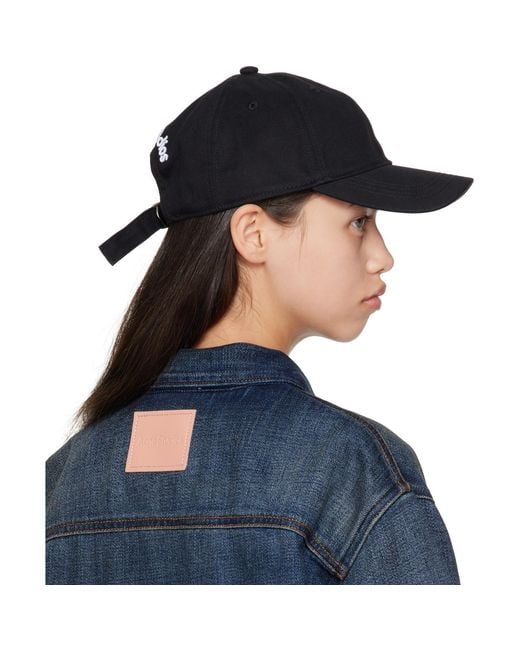 Acne Blue Twill Logo Cap