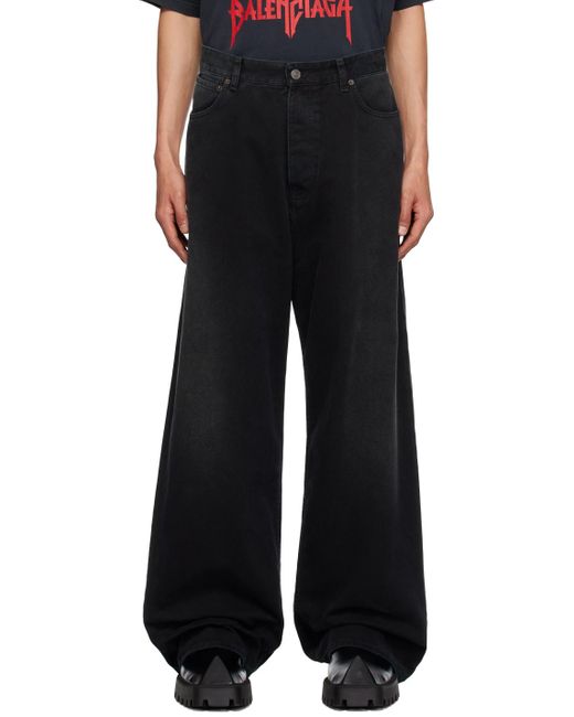 Balenciaga Black baggy Jeans for men
