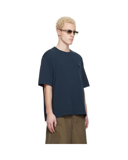 Maison Kitsuné Blue Fox Head Oversize T-Shirt for men