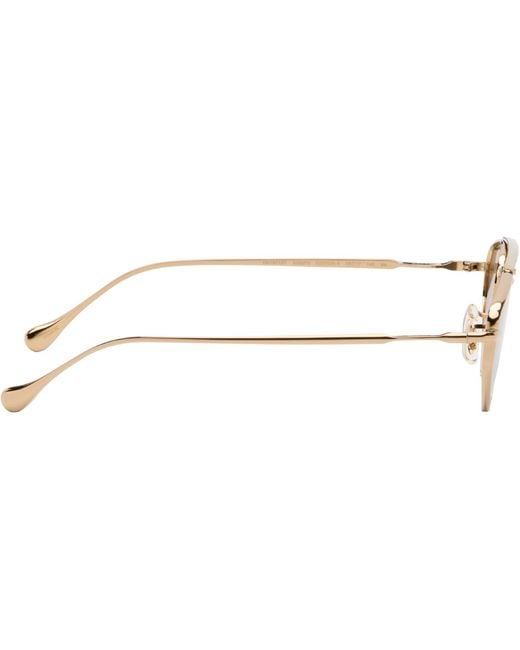 Jil Sander Black Oliver Peoples 'Edition 5' Aviator Sunglasses for men