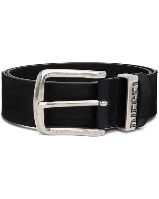 DIESEL Black B-Visible Belt for men