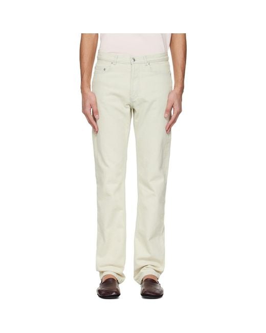 A.P.C. Natural Off- Standard Jeans for men
