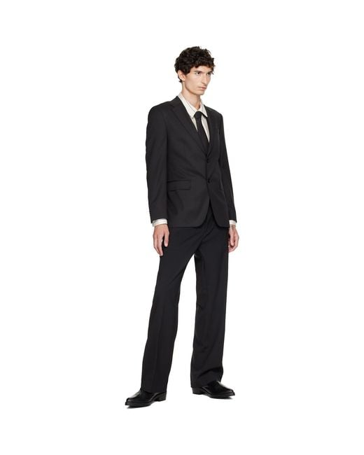 Ernest W. Baker Black Classic Tie for men