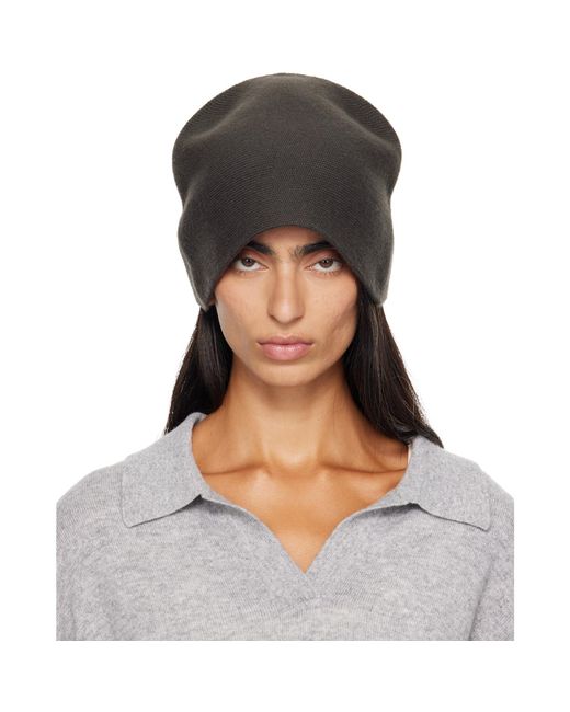 Lisa Yang Gray Khaki Birgitte Beanie