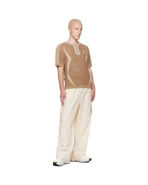 Adidas Originals Natural Tan Edison Chen Edition Clot Knit Jersey T-Shirt for men
