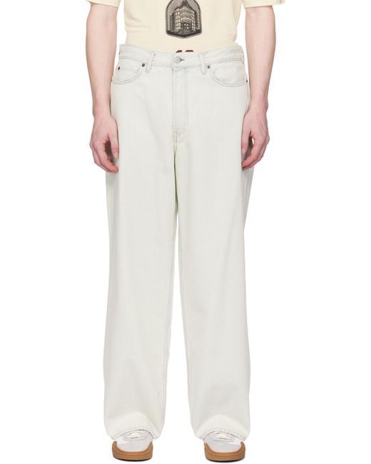 Acne White 1981M Jeans for men