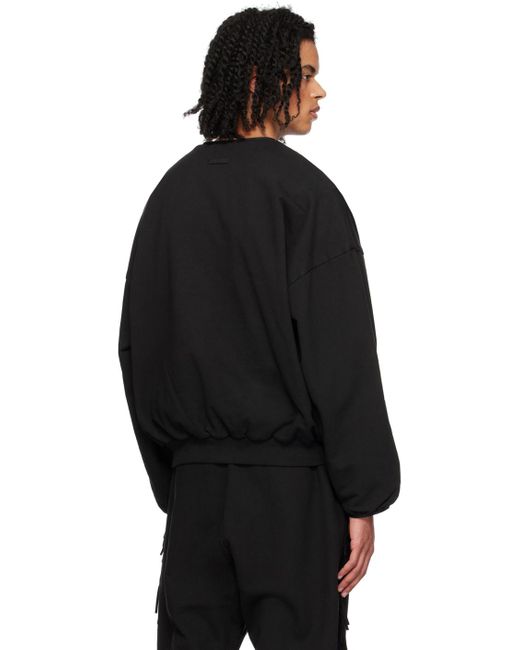 Fear Of God Black Crewneck Sweatshirt for men