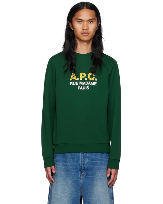A.P.C. . Green Madame Sweatshirt for men