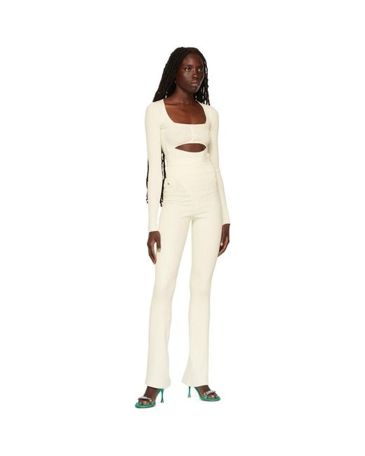 ANDREADAMO Black Andreādamo Off- Rib Bodysuit