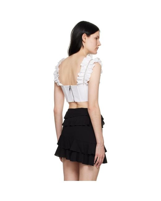 Area Black Ruffle Tank Top