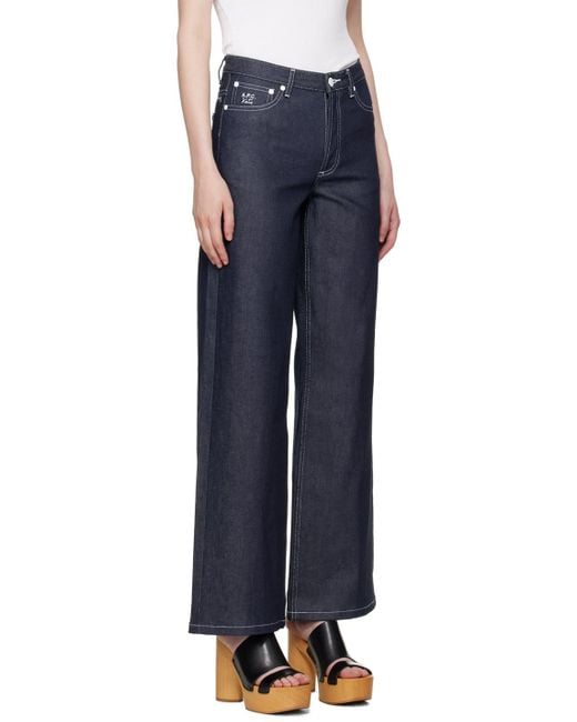 A.P.C. Blue Katie Holmes Edition Elisabeth Jeans