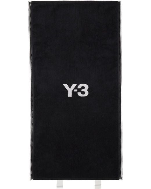 Y-3 Black Beach Towel Bag