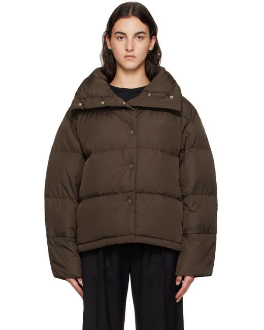 Acne ブラウン キルティング ダウンジャケット Brown
