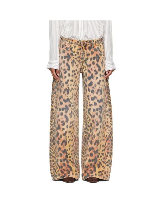R13 Natural D'Arcy Flare Carpenter Jeans