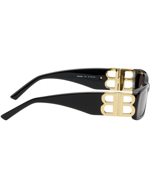 Balenciaga Black Dynasty Rectangle Sunglasses for men