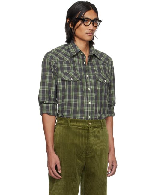 De Bonne Facture Green Camargue Shirt for men