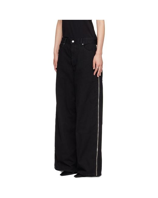 Lu'u Dan Black Side Zip Jeans