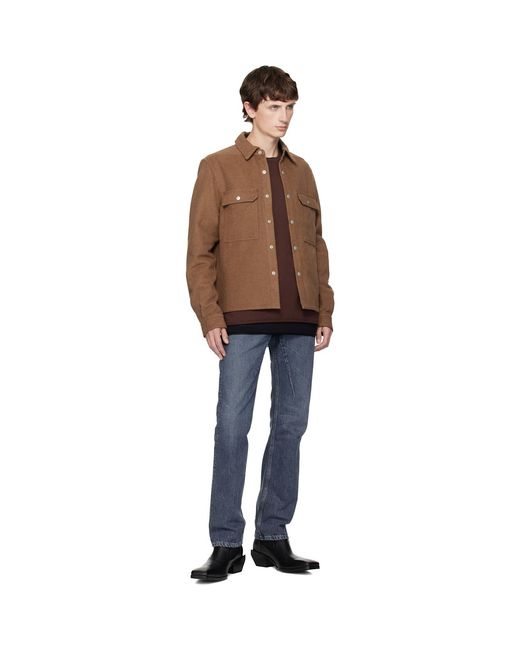 Rick Owens Brown Burgundy Concordians Crewneck Sweatshirt for men