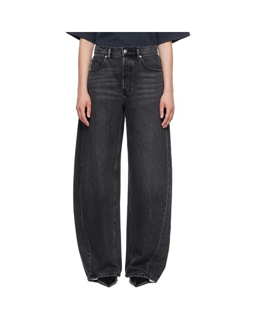 Alexander Wang Black Crystal Blow Up Jeans