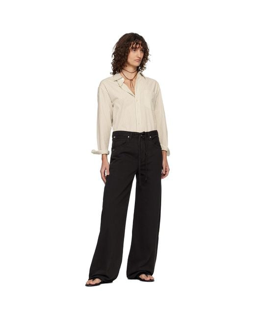 Citizens of Humanity Black Brynn Drawstring Jeans