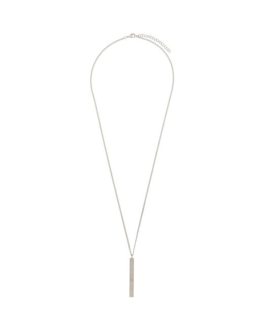 MM6 by Maison Margiela Metallic Minimal Necklace