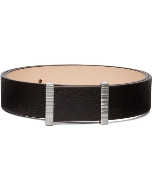Paul Smith Black Stripe Buckle Belt for men