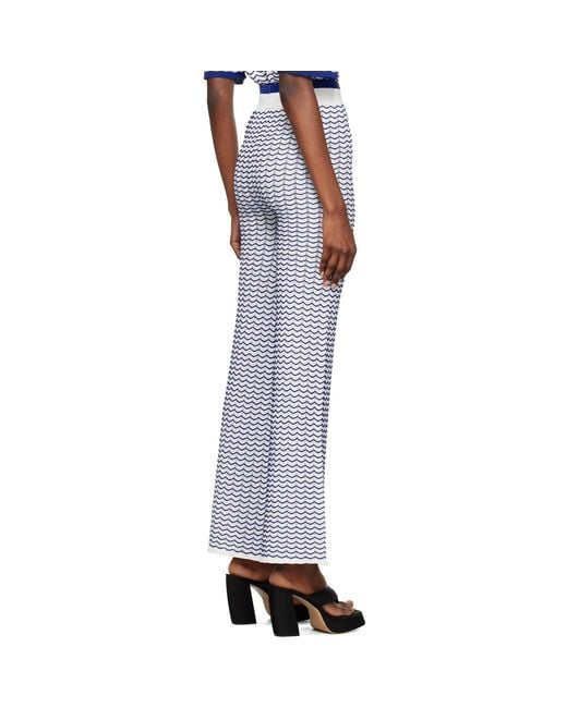 REMAIN Birger Christensen Multicolor White 3d Wave Lounge Pants